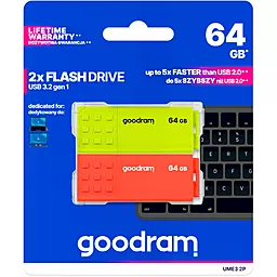 Флешка GooDRam 2x64 GB UME3 MIX 2-PACK USB (UME3-0640MXR11-2P) - миниатюра 8