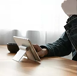 Настольный держатель Ugreen LP115 Multi-Angle Adjustable Portable Stand for iPad White - миниатюра 6