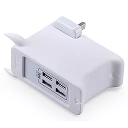 Сетевое зарядное устройство Momax U.Bull 25w 4xUSB-A ports charger white (UM4GSAW) - миниатюра 3