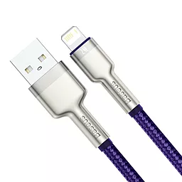 Кабель USB Baseus Cafule Series Metal 2.4A 2M Lightning Cable  Purple (CALJK-B05) - миниатюра 2