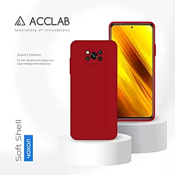 Чехол ACCLAB SoftShell для Xiaomi Poco X3 Red - миниатюра 4