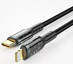 Кабель USB PD WIWU Wi-C016 30w 3a 1.2m USB Type-C - Lightning cable black - миниатюра 5