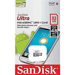 Карта памяти SanDisk microSDHC 32GB Ultra Class 10 UHS-I (SDSQUNB-032G-GN3MN) - миниатюра 3
