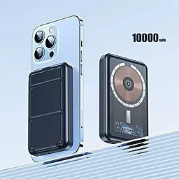 Повербанк XO PB202 10000mAh 20W MagSafe 15W Black - миниатюра 3
