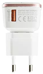 Сетевое зарядное устройство с быстрой зарядкой LDNio QС 2.0 USB 2.4A + micro USB Cable White (DL-A1204Q) - миниатюра 5