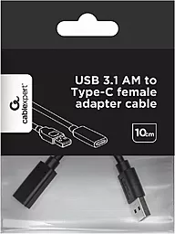 Адаптер-переходник Cablexpert M-F USB 3.0 -> USB Type-C Black (A-USB3-AMCF-01) - миниатюра 3