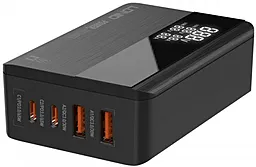 Сетевое зарядное устройство LDNio A4808Q 65W QC/PD 2xUSB-A-2xC c дисплеем Black - миниатюра 3