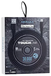 Кабель USB Momax Tough Link Lightning Cable 1.2m Black (DL8D) - миниатюра 4