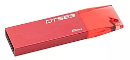 Флешка Kingston DTSE3 8GB (KC-U688G-4C1R) Red - мініатюра 2