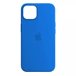 Чехол Silicone Case Full для Apple iPhone 14  Capri Blue