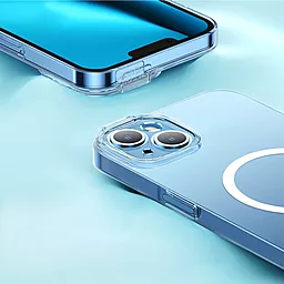 Чехол Baseus Crystal Series Magnetic для Apple iPhone 14 + Tempered Glass Transparent (ARJC000002) - миниатюра 2
