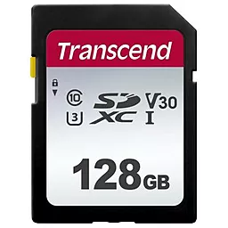 Карта памяти Transcend SDXC 128GB 300S Class 10 UHS-I U3 V30 (TS128GSDC300S)