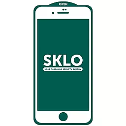 Защитное стекло SKLO 5D (тех.пак) для Apple iPhone 7, iPhone 8, iPhone SE (2020) (4.7") White - миниатюра 2
