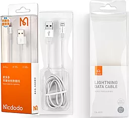 Кабель USB McDodo CA-6020 10W 2A Lightning Cable White - миниатюра 9
