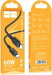 Кабель USB PD Hoco X95 Goldentop 60W 3A USB Type-C - Type-C Cable Black - миниатюра 4