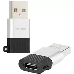 Адаптер-перехідник Gelius GP-OTG008 Adapter Type-C to USB Black