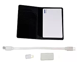 Повербанк EasyLink Power Bank with leather case 1800 mAh White(EL-1800 white) - мініатюра 2