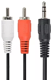 Аудіо кабель Cablexpert Aux mini Jack 3.5 mm - 2хRCA M/M Cable 5 м black (CCA-458-5M) - мініатюра 3