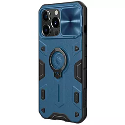 Чехол Nillkin CamShield Armor no logo (шторка на камеру) для Apple iPhone 13 Pro Max (6.7") Синий - миниатюра 3