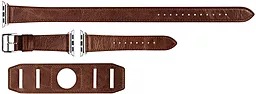 Змінний ремінець для розумного годинника Apple Watch iCarer Classic Genuine Leather Quadri Watch band 38mm Кавовий - мініатюра 3