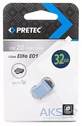 Флешка Pretec Elite 32Gb E2T32G-1BU) Blue - мініатюра 2