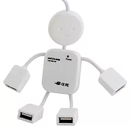 USB хаб EasyLife 4xUSB 2.0 Hub MEN Style White