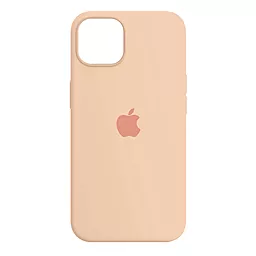 Чехол Silicone Case Full для Apple iPhone 14 Grapefruit