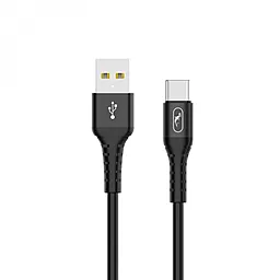 USB Кабель SkyDolphin S05T TPE Frost Line USB to Type-C Black (USB-000551)