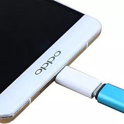 Адаптер-переходник Lapara M-F micro USB -> USB Type-C White (LA-MaleMicroUSB-TypeC-Female white) - миниатюра 4