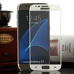 Захисне скло 1TOUCH 3D Full Cover Samsung G930 Galaxy S7 White - мініатюра 4