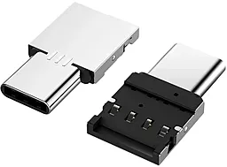 OTG-переходник XoKo AC-045 M-F USB Type-C -> USB-A 2шт Silver (XK-AC045-SL2) - миниатюра 2