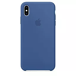 Чехол Apple Silicone Case PB для Apple iPhone XS Max Delft Blue