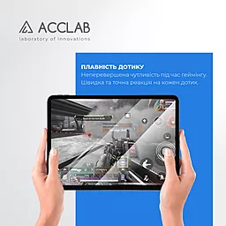 Защитное стекло ACCLAB Full Glue для Apple iPad Air 2/Pro 9.7 Black - миниатюра 6