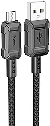 Кабель USB Hoco X94 Leader 12W 2.4A micro USB Cable Black