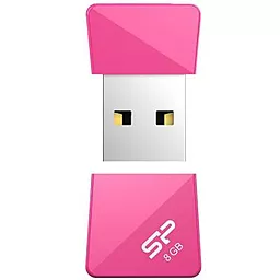 Флешка Silicon Power 8Gb Touch T08 Peach USB 2.0 (SP008GBUF2T08V1H) - миниатюра 3