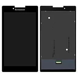 Дисплей для планшета Lenovo TAB 2 A7-30HC, A7-30DC, A7-30F, A7-30TC, A7-30GC (зеленый шлейф) с тачскрином, оригинал, Black