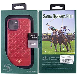 Чехол Santa Barbara Polo and Racquet Club для Apple iPhone 14 Red - миниатюра 5