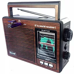 Радіоприймач Golon RX-9977UAR Brown - мініатюра 2