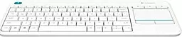 Клавиатура Logitech K400 Plus White (920-007148) White - миниатюра 2
