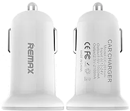 Автомобильное зарядное устройство Remax Dual USB Car Charger White (RCC201) - миниатюра 3