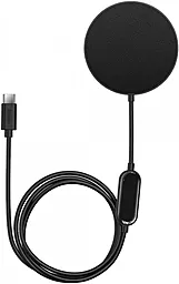Бездротовий (індукційний) зарядний пристрій Baseus Simple Mini2 Magnetic Wireless Charger 15W for iPhone 12/13 Black (CCJJ010001)