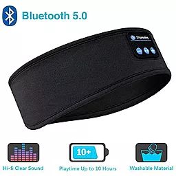 Аудио повязка Wireless Bluetooth Headset Sport Sleep Headband 5.0 - миниатюра 2