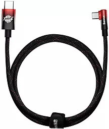Кабель USB PD Baseus MVP 2 Elbow-shaped 20V 5A 2M USB Type-C - Type-C Cable Black/Red (CAVP000720) - миниатюра 2