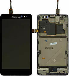 Дисплей Lenovo S8 Plus (S898T+) с тачскрином и рамкой, Black