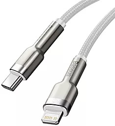 Кабель USB PD Baseus Cafule Metal 20W 2M USB Type-C - Lightning Cable White (CATLJK-B02) - миниатюра 3