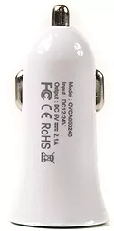 Автомобильное зарядное устройство PowerPlant USB 2.1a car charger white (DV00DV5037) - миниатюра 3