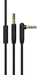 Аудіо кабель, з мікрофоном Borofone BL5 AUX mini Jack 3.5mm M/M Cable 1 м black