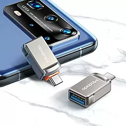 OTG-переходник McDodo USB Type-C -> USB-A 3.0 Dark Grey (OT-8730) - миниатюра 3