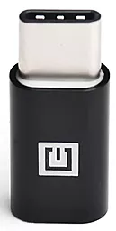 Адаптер-переходник REAL-EL M-F USB Type-C -> micro USB Black (EL123500018)