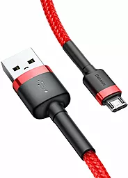 Кабель USB Baseus Cafule 3M micro USB Cable Black/Red (CAMKLF-H91) - миниатюра 2
